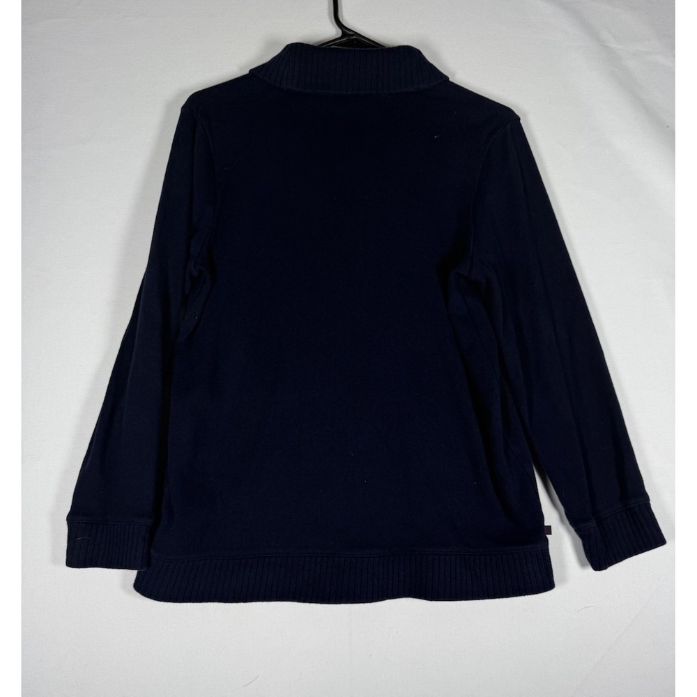 Lauren Ralph Lauren Cardigan Sweater Women's Petite Small Navy Gold Crest Button - Picture 2 of 6